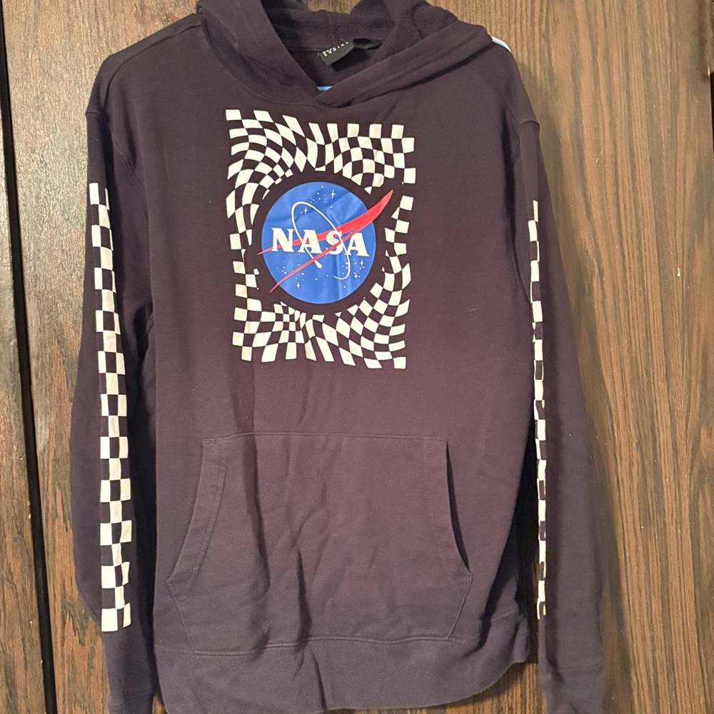 MAD Engine NASA Checkered Hoodie - Black